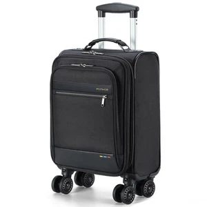 Underseat Carry on Luggage with Wheels - 18 Inch Softside Expandable under Seat - Picture 1 of 7