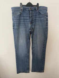 Asda George Men’s Premium Jeans Button Fly Size 38S - Picture 1 of 5