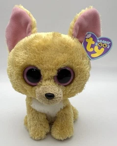 Ty Beanie Boos Solid Eyes "Nacho" der Chihuahua Welpe Hund 6 Zoll kleines Plüschtier - Bild 1 von 6