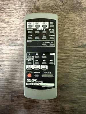 Telecomando SHARP RRMCG0229AWSA remote control per componenti audio - Immagine 1 di 2
