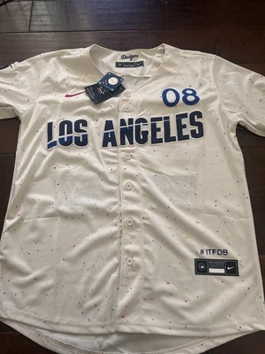 Enrique “Kike” Hernandez Adult Dodgers City Connect Jersey Size Large  - Image 1 of 2