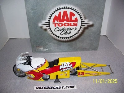 RON AYERS  1/9  "MAC TOOLS"  NHRA PRO BIKE  1999 ACTION - Image 1 of 2