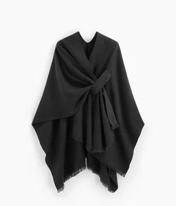 Scialle caldo invernale sidro nero - nuovo con etichette - Foto 1 di 4