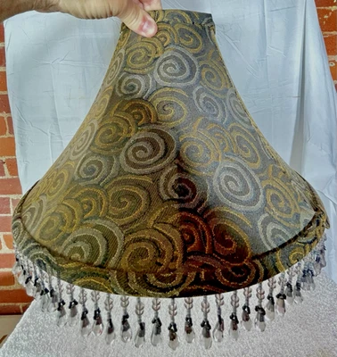 现代面料铃形灯罩装饰 TEARDROP 水晶瓶 — 第 1/4 张图片