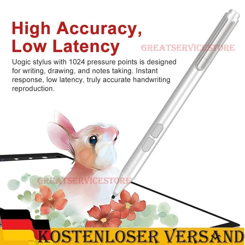 Stylus Stift Pen für Microsoft Surface Pro 3/4/5/6/7/8/X Go 2/3 2Farben - Bild 1 von 4