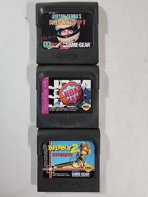NBA JAM ayrton Super Monaco Gp 2 Paperboy 2 (Sega Game Gear Lot) Cartridges only - Image 1 of 4