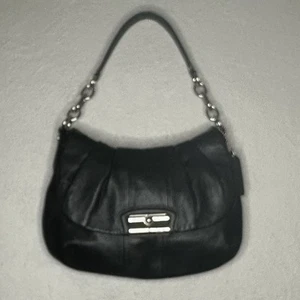 Coach Hobo Black Leather Large Shoulder Bag Purse No G1069-15336 Y2k - Picture 1 of 10