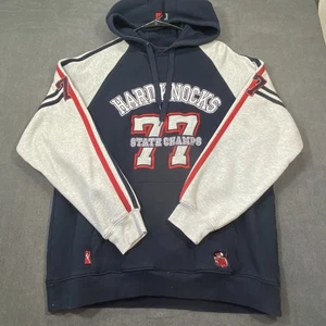Hard Knocks 77 State Champs bestickt marineblau & grau Pullover Hoodie Herren Größe XL - Bild 1 von 10
