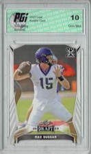 Max Duggan 2023 Leaf Football #61 Rookie Card PGI 10