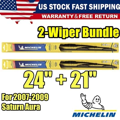 Paquete de 2 limpiaparabrisas premium para Saturn Aura 2007-2009 - 19240/210 Foto 1 de 4