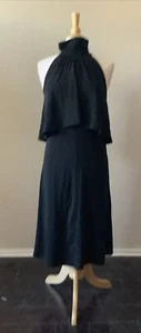 Ella Moss Black Halter Sheath Dress Size S - Picture 1 of 3