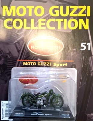 HACHETTE STARLINE 1:24 MOTO GUZZI  SPORT   CON FASCICOLO  52 - Immagine 1 di 2