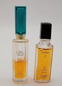 Jean Louis Scherrer perfume miniatures Scherrer 2 EDT 3.7ml Nuits Indiennes 4ml - Picture 1 of 2