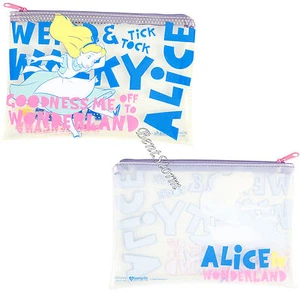 Alicia en el País de las Maravillas Cita Estuche de Lápices Transparente Bolsa Bolsa de Cosméticos Disney Loungefly - Imagen 1 de 3