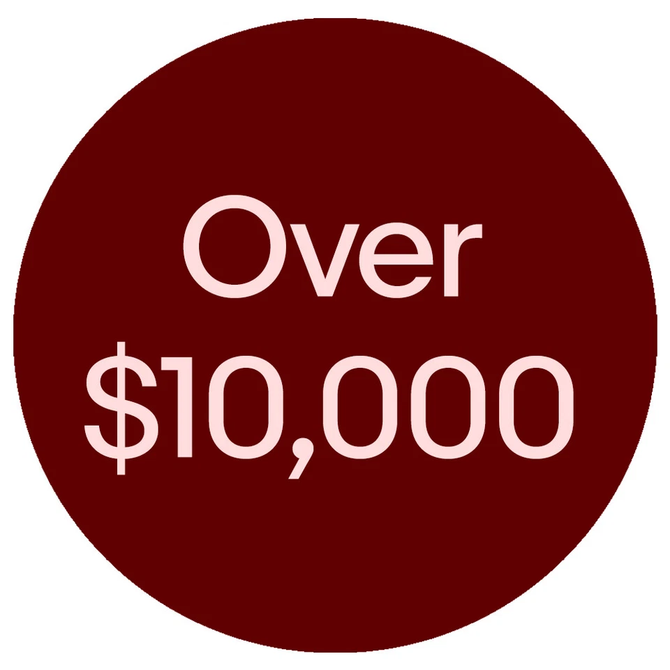 Over $10,000