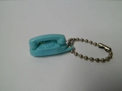 Vtg 50s The Princess Phone Keychain Blue Tupperware Bell Telephone - Image 1 of 4