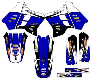 1993-1995 YZ 250 2-STROKE VELOCITY Blue Senge Graphics Kit Compatible with - Foto 1 di 10