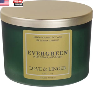 Evergreen Candle | Pine Candle | Luxury Soy & Beeswax Scented Candles for Home | - Picture 1 of 8