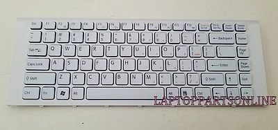 GENUINE NEW SONY PCG61211T PCG-61211T PCG61311L PCG-61311L WHITE KEYBOARD FRAME  - Image 1 of 4