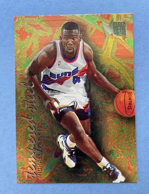 1995-96 Fleer Metal "Tempered Steel" Michael Finley #3 FOIL Rookie RC - Image 1 of 2