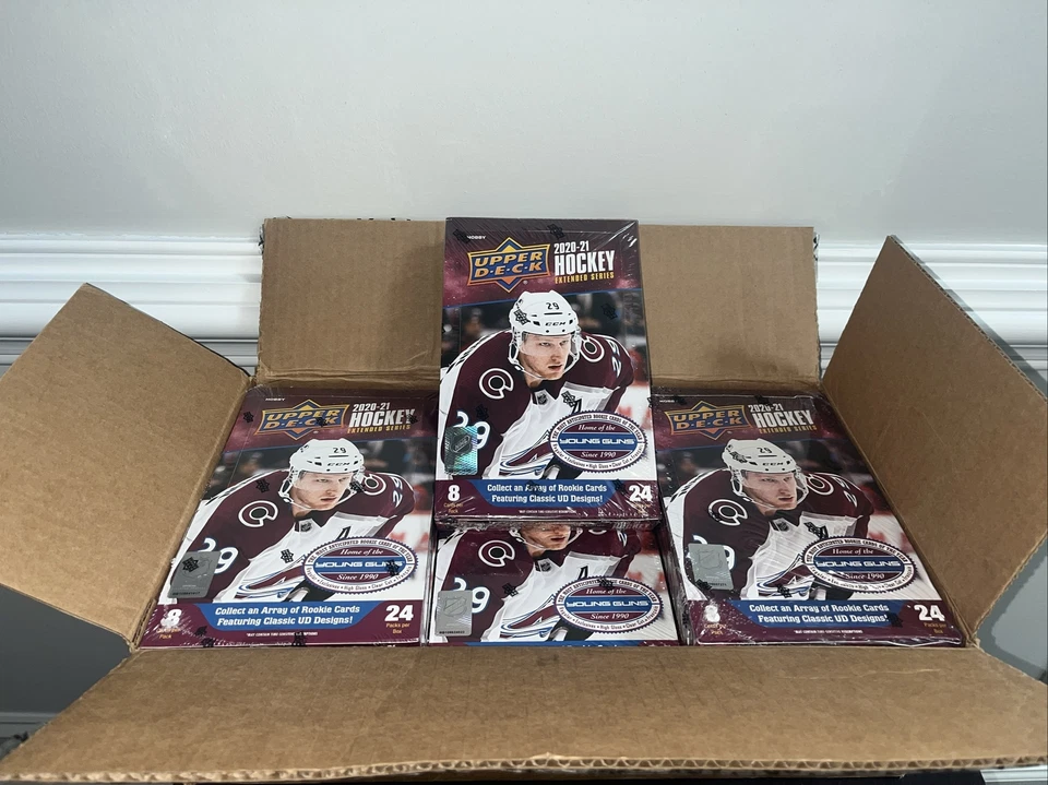 Upper Deck 2020-21 Extended Series Hockey Hobby Box with 1 Upper Deck National Redemption Pack