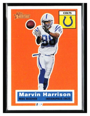 2001 Topps Heritage #64 Marvin Harrison - Image 1 of 2