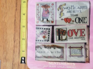 Juego de sellos de goma All Night Media vintage sentimientos - Imagen 1 de 4