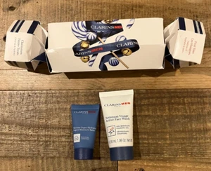 CLARINS MEN ACTIVE FACE WASH 30ML & SUPER MOISTURE BALM 12ML NEW - Picture 1 of 4