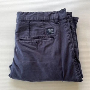 Sportscraft Straight Canvas Chino Pants Mens Size 32 Waist Blue Casual Style Fit - Imagen 1 de 12
