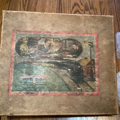 American Flyer Clockwork # 16 Tender & 3 Passenger Cars, 1306 1205, 1206 Box - Image 1 of 4