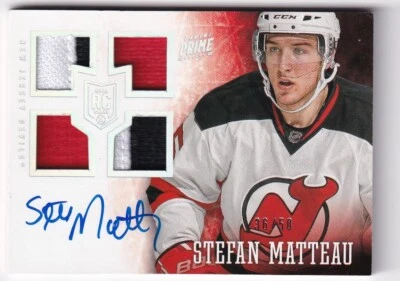 2013-14 Panini Prime Holosilver #131 Stefan Matteau JSY AUTO 36/50 - Image 1 of 2