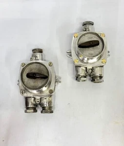 Pair of Nautical Deco Vintage Aluminum Old Salvage Ship Rotary Switch & Socket - Picture 1 of 13