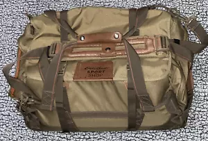 Eddie Bauer Large Canvas & Leather Luggage Duffel Bag - Picture 1 of 20
