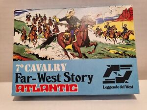 Atlantic Far West Story 7th Cavalry HO scale #1104 32 piece original set SEALED