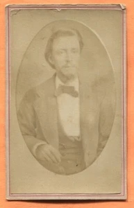 CDV Retrato de un joven circa 1870 Old Carte de visita - Imagen 1 de 2