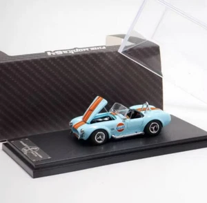 FW 1/64 Ford Shelby Cobra 427 Roadster 1965 Gulf Diecast Car Model Toy Gift - Picture 1 of 6