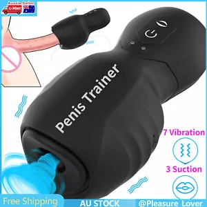 Auto Penis Sucking Masturbator Massager Vibrator Masturbation Cup Sex Toys Man - Picture 1 of 12