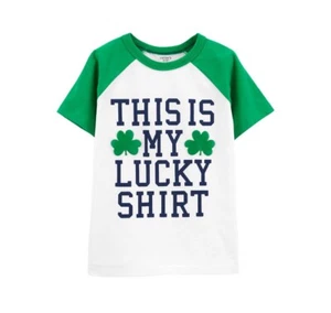Carters Kids St. Patricks Day T-Shirt This Is My Lucky Shirt Children’s Size 6 - Picture 1 of 3
