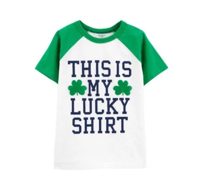 Carters Kids St. Patricks Day T-Shirt This Is My Lucky Shirt Children’s Size 6 - Image 1 of 3
