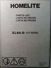 Homelite XL98-D UT-05049 Gas Multi Body Saw Parts Catalog Manual Concrete Cutter