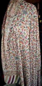 THROW KANI LOI GENTS JAMAWAR ~ 100% CASHMERE PASHMINA JAMAVAR - Picture 1 of 8