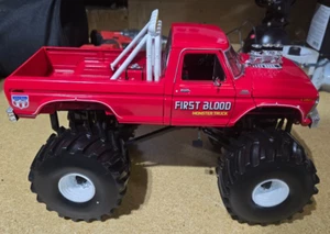 GREENLIGHT 1/18 FIRSTBLOOD KINGS OF CRUNCH 1974 FORD F250 W/ 66IN TIRES - Picture 1 of 11