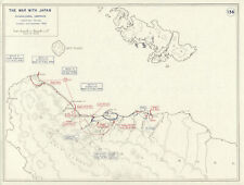 World War 2. Guadalcanal Campaign. October & November 1942 Operations 1959 map