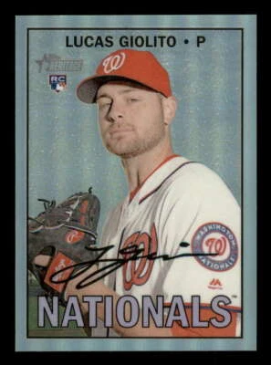 2016 Topps Heritage High Chrome Refractor #514 Lucas Giolito Nationals 322/567 - Image 1 of 2