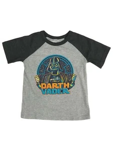 Jumpiing Beans Star Wars Toddler Boys Short Gray Darth Vader Tee Shirt - Picture 1 of 1