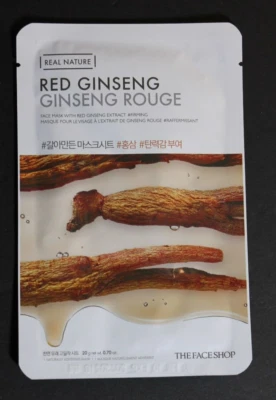 Real Nature - The Face Shop Red Ginseng Face Mask 0.70 oz - Image 1 of 2
