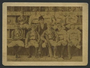 1880 Trinity College Baseball Team, "Powerhouse New England Squad" CDV Foto - Bild 1 von 2