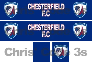 Code 3 Adhesive Vinyl Trailer Decal - Chesterfield FC - 1/50 1/76 1/148 - Picture 1 of 1