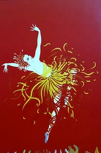  Erte 1982 - APPLAUSE - Dancer on Stage AUDIENCE Art Deco Fashion Print Matted - Picture 1 of 7