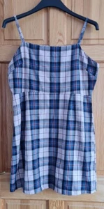 Primark rosa kariertes Kleid Größe 16 - Bild 1 von 2